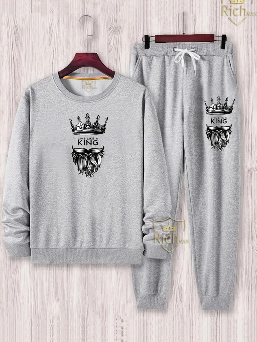 2 Pcs Men's Fleece Graphic