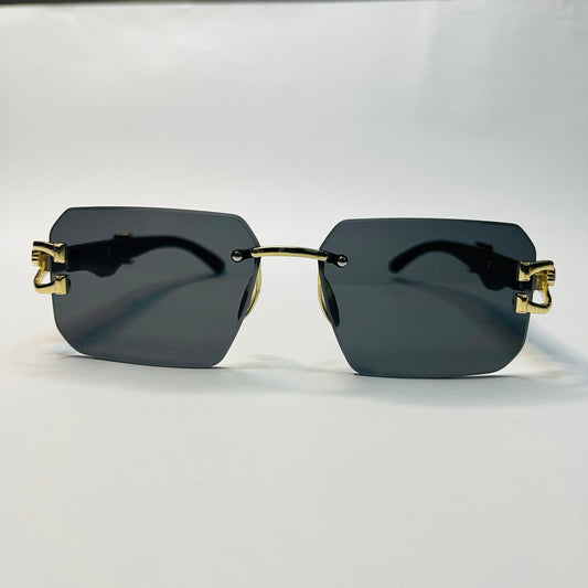 Executive Panther Rimless Sunglasses