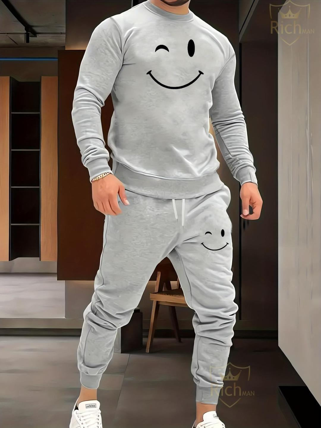 2 Pcs Men's Fleece Graphic