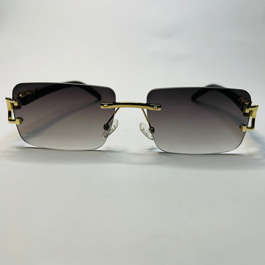 Panther Edition Rimless Gradient Sunglasses