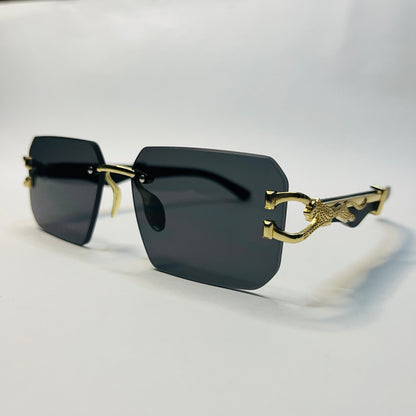 Executive Panther Rimless Sunglasses