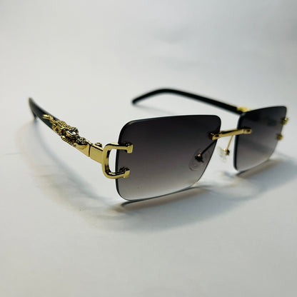 Panther Edition Rimless Gradient Sunglasses